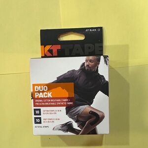 KT Tape Jet Black Duo Pack